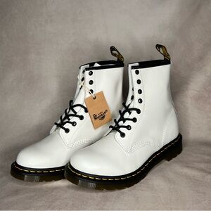 BRAND NEW Dr. Martens White Boots